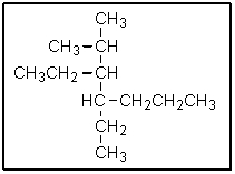 <strong>How would the following molecule be properly named? </strong> A) 3-ethyl-2-methyl-4-propylhexane B) 3,4-diethyl-2-methylheptane C) 4-ethyl-3-isopropylheptane D) 3-isopropyl-4-propylhexane E) None of the above.