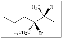 <strong>What is the correct Newman projection for the following molecule? </strong> A) B) C) D) E) None of the above.