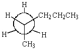 <strong>Consider the potential energy diagram for rotation about the C2-C3 bond in pentane.The position marked A most likely corresponds to which of the following Newman projections? </strong> A) B) C) D) E)