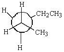 <strong>Consider the potential energy diagram for rotation about the C2-C3 bond in pentane.The position marked A most likely corresponds to which of the following Newman projections? </strong> A) B) C) D) E)