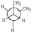 <strong>Consider the potential energy diagram for rotation about the C2-C3 bond in pentane.The position marked A most likely corresponds to which of the following Newman projections? </strong> A) B) C) D) E)