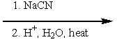 <strong>Which of the following sets of reagents would convert benzyl bromide to phenylethanoic acid? </strong> A) B) C) D) E) both B and D