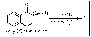 <strong>What organic molecule would you expect to be present in significant amounts under the following conditions? </strong> A) B) C) D) E)