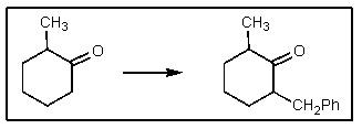 <strong>Which set of reagents would be needed for the following conversion? </strong> A) NaOCH<sub>2</sub>CH<sub>3</sub>,CH<sub>3</sub>I B) PhCH<sub>2</sub>MgBr,then H<sub>3</sub>O<sup>+</sup> C) CH<sub>3</sub>MgBr,then PhCH<sub>2</sub>Br D) H<sub>3</sub>O<sup>+</sup>,then PhCH<sub>2</sub>Br E) LDA,then PhCH<sub>2</sub>Br