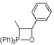 <strong>Which of the following represents an oxaphosphetane intermediate formed during a Wittig reaction?</strong> A) B) C) D) E)