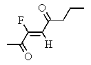 <strong>Which of the following structures represents: (Z)-3-fluoro-3-octen-2,5-dione?</strong> A) B) C) D) E)