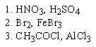 <strong>Which of the following sequences of reactants would you expect to convert benzene to the substituted aromatic shown below? </strong> A) B) C) D) both A and B E) both B and C