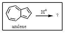 <strong>One of the interesting aspects of azulenes is that they are soluble in strong aqueous acids because of a reaction with H<sup>+</sup>.Which of the structures below would represent the most stable form of protonated azulene? </strong> A) <sup> </sup> B) C) D) E)