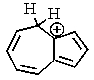 <strong>One of the interesting aspects of azulenes is that they are soluble in strong aqueous acids because of a reaction with H<sup>+</sup>.Which of the structures below would represent the most stable form of protonated azulene? </strong> A) <sup> </sup> B) C) D) E)