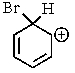 <strong>Which of the following is not a resonance structure involved in electrophilic aromatic bromination?</strong> A) B) C) D) E) All of these are valid resonance structures.