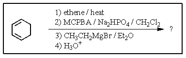 <strong>What would be the expected major product of the following reaction sequence? </strong> A) <sup> </sup> B) C) D) E)
