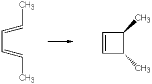 <strong>Which of the following electrocyclic reactions occurs via a conrotatory process?</strong> A) B) C) D) E) Both B and C