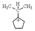 <strong>Which of the following rearrangements would you not expect the cation below to undergo to any significant extent? </strong> A) B) C) D) None of the above would occur to a significant extent. E) All of the above would be significant.