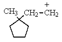 <strong>Which of the following rearrangements would you not expect the cation below to undergo to any significant extent? </strong> A) B) C) D) None of the above would occur to a significant extent. E) All of the above would be significant.