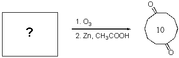 <strong>Which of the following starting materials are most likely to give the product under the reaction conditions? </strong> A) B) C) D) E)