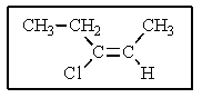 <strong>What would be the proper name of the following? </strong> A) (Z)-3-chloro-2-pentene B) (Z)-3-chloro-3-pentene C) (E)-3-chloro-2-pentene D) (E)-3-chloro-3-pentene E) cis-3-chloro-3-pentene