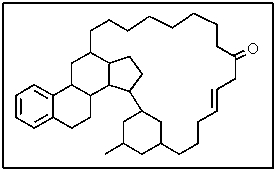 <strong>The following molecule contains how many units of unsaturation? </strong> A) 7 B) 9 C) 10 D) 11 E) 15
