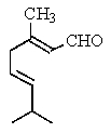 <strong>Which is the structure of 3,7-dimethyl-2,6-octadienal?</strong> A) B) C) D) E)