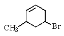 <strong>Which structure would be named 3-bromo-5-methylcyclohexene?</strong> A) B) C) D) E) None of the above.