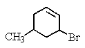 <strong>Which structure would be named 3-bromo-5-methylcyclohexene?</strong> A) B) C) D) E) None of the above.