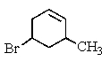 <strong>Which structure would be named 3-bromo-5-methylcyclohexene?</strong> A) B) C) D) E) None of the above.