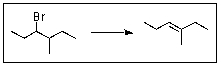 <strong>Which reagent(s)would you expect to give the highest yield of the product shown? </strong> A) K<sup>+-</sup>O<sup>t</sup>Bu B) CH<sub>3</sub>S<sup>-</sup> Na<sup>+</sup> C) H<sub>2</sub>SO<sub>4</sub> D) CH<sub>3</sub>O<sup>-</sup> Na<sup>+</sup> E) K<sup>+ -</sup>CN