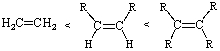 <strong>Which is the correct order of stabilities of alkenes listed from least stable to most stable?</strong> A) B) C) D) E)