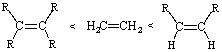 <strong>Which is the correct order of stabilities of alkenes listed from least stable to most stable?</strong> A) B) C) D) E)