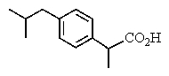 <strong>The proton NMR spectrum of a carboxylic acid,C<sub>13</sub>H<sub>18</sub>O<sub>2</sub>,commonly sold as an over-the-counter headache remedy,is shown below.Note: the CO<sub>2</sub>H proton is not shown,and the multiplicity of the peaks are noted (d = doublet,q = quartet,m = multiplet).Which structure is that of this pharmaceutical? </strong> A) B) C) D) E)