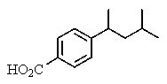 <strong>The proton NMR spectrum of a carboxylic acid,C<sub>13</sub>H<sub>18</sub>O<sub>2</sub>,commonly sold as an over-the-counter headache remedy,is shown below.Note: the CO<sub>2</sub>H proton is not shown,and the multiplicity of the peaks are noted (d = doublet,q = quartet,m = multiplet).Which structure is that of this pharmaceutical? </strong> A) B) C) D) E)