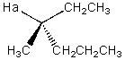 <strong>Describe the splitting that would be observed by H<sub>a</sub> in the proton NMR spectrum,assuming H<sub>a</sub> is coupled to all its neighboring protons in an equivalent manner. </strong> A) H<sub>a</sub> will be split into a pentet. B) H<sub>a</sub> will be split into a sextet. C) H<sub>a</sub> will be split into a septet. D) H<sub>a</sub> will be split into an octet. E) None of the above.