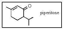 <strong>The molecular formula for piperitone is </strong> A) C<sub>9</sub>H<sub>16</sub>O B) C<sub>10</sub>H<sub>18</sub>O C) C<sub>9</sub>H<sub>18</sub>O D) C<sub>10</sub>H<sub>14</sub>O E) C<sub>10</sub>H<sub>16</sub>O