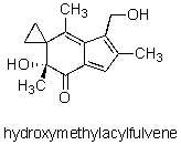<strong>How many sp<sup>2</sup> hybridized carbon atoms are in the potent anticancer compound hydroxymethylacylfulvene? </strong> A) 2 B) 4 C) 6 D) 8 E) None of the above.