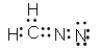 <strong>Which of the following represent resonance contributing Lewis structures for CH<sub>2</sub>N<sub>2</sub>?</strong> A) B) C) D) E) both A and B are correct
