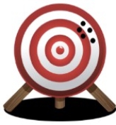 <strong>Consider the holes shown on the target below. If the holes represent repeated measures,these measures would be considered to be ________.</strong> A)reliable,but not valid B)valid,but not reliable C)neither valid nor reliable D)both valid and reliable