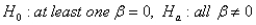 <strong>The appropriate hypothesis test for an ANOVA test is</strong> A) . B) . C) . D) .