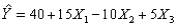 For the multiple regression model ,if were to increase by 5 units,holding and constant,the value of Y would be expected to decrease by 50 units.