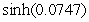<strong>Use a suitable Maclaurin Series to estimate   to five decimal place accuracy.</strong> A) 0.07482 B) 0.07472 C) 0.07487 D) 0.07477 E) 0.07467 <div style=padding-top: 35px> 