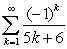 <strong>Classify the following series as absolutely convergent, conditionally convergent, or divergent.  </strong> A) Absolutely convergent B) Conditionally convergent C) Divergent <div style=padding-top: 35px> 