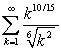 Determine whether or not the following series converges.  