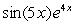 Find the first three nonzero terms of the Maclaurin series for the function by multiplying the Maclaurin series for the factors.