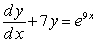 <strong>What is the solution to the following differential equation? </strong> A) B) C) D) E)