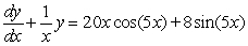 Solve the following differential equation.