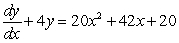 Solve the following differential equation.