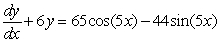Solve the following differential equation.