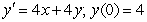 <strong>Use Euler's method with the step size of to approximate solution to the initial-value problem at .</strong> A) B) C) D) E)