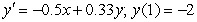 <strong>Use Euler's method with the step size of to approximate solution to the initial-value problem at .</strong> A) B) C) D) E)