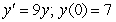 <strong>What is the solution to the following initial-value problem? (Use separation of variables!) </strong> A) B) C) D) E)