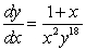 What is the solution to the following differential equation?