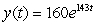 <strong>Suppose that a radioactive substance decays with a half-life of years. Find a function that expresses the amount of substance present at time t if there are g of the substance initially present. Round answers to 3 decimal places if need be.</strong> A) B) C) D) E)